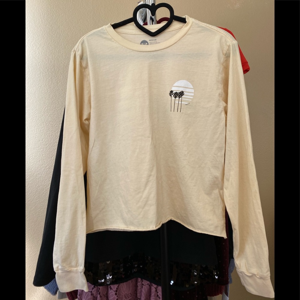 🌟Roxy cropped long sleeve top